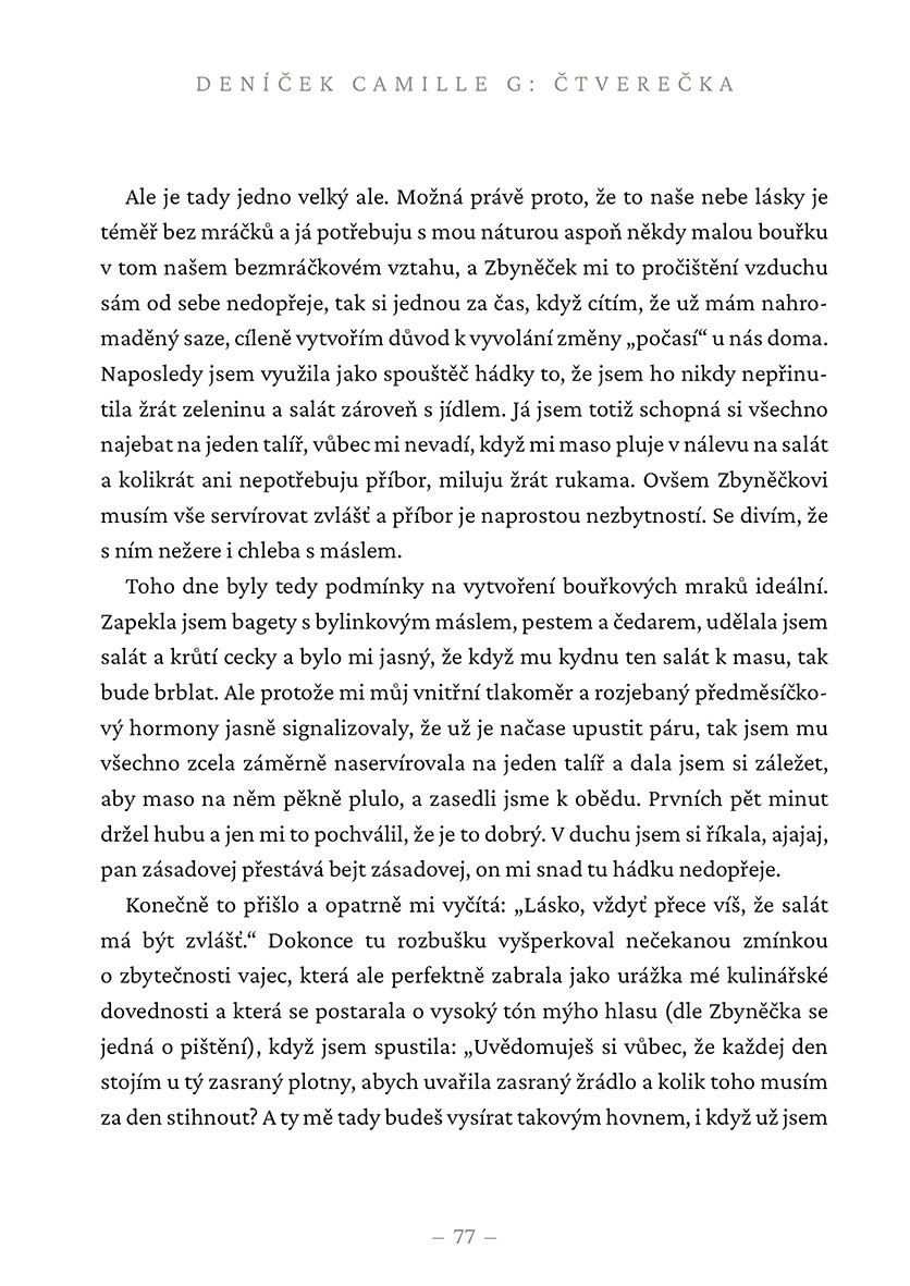 Deníček Camille G: Čtverečka