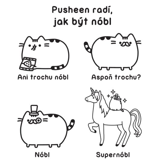 Pusheen - omalovánky