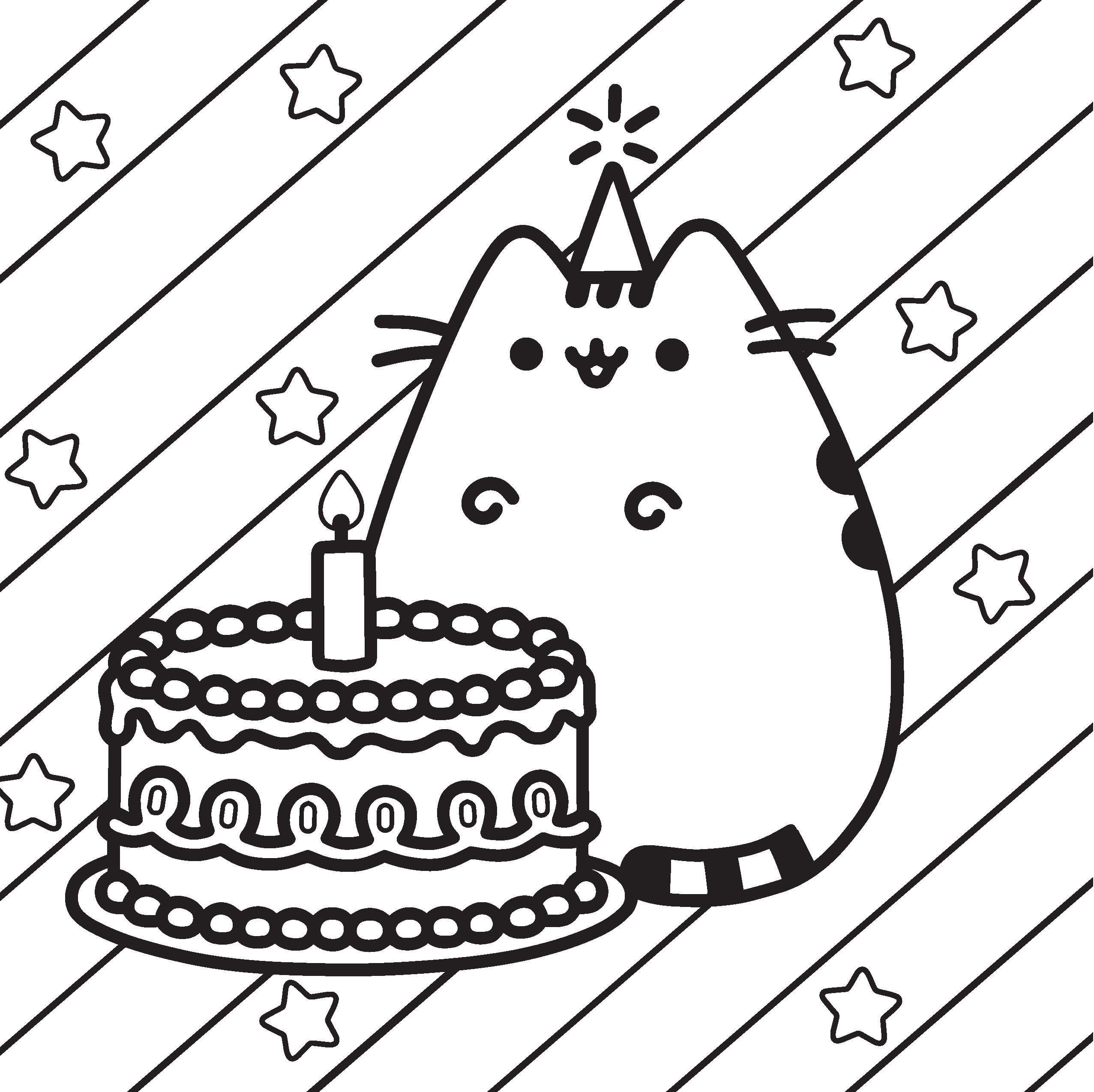 Pusheen - omalovánky