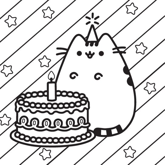 Pusheen - omalovánky