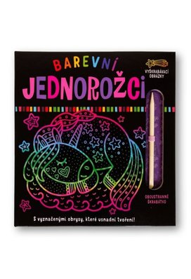 Barevní jednorožci - Vyškrabávací obrázky