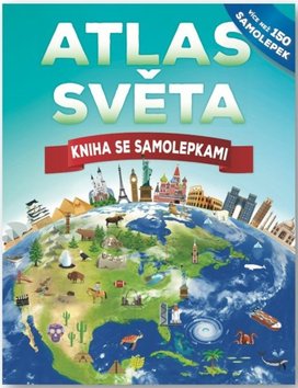 Atlas světa Kniha se samolepkami