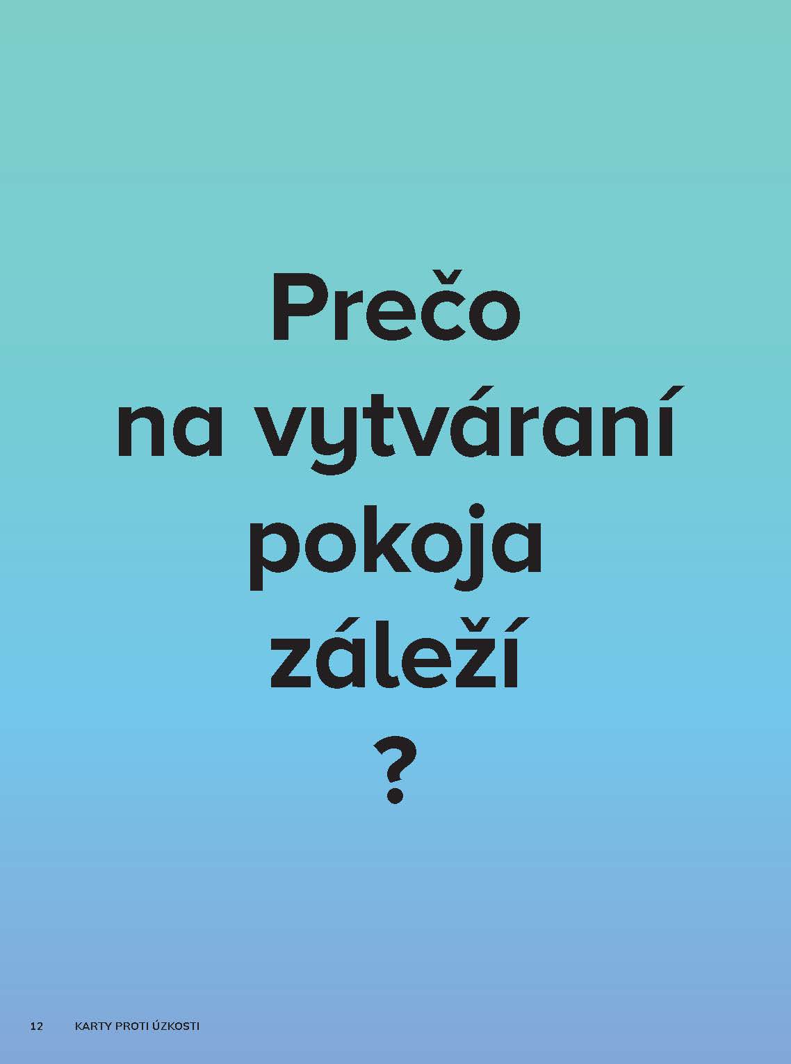 Karty proti úzkosti