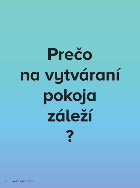 Karty proti úzkosti