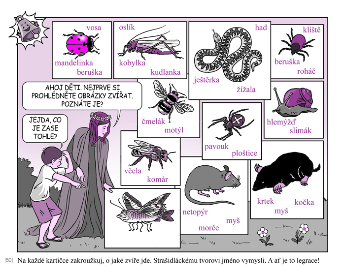 Úkoly pro školáky s kamarády strašidláky