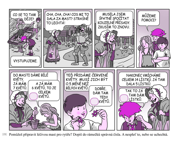 Úkoly pro školáky s kamarády strašidláky