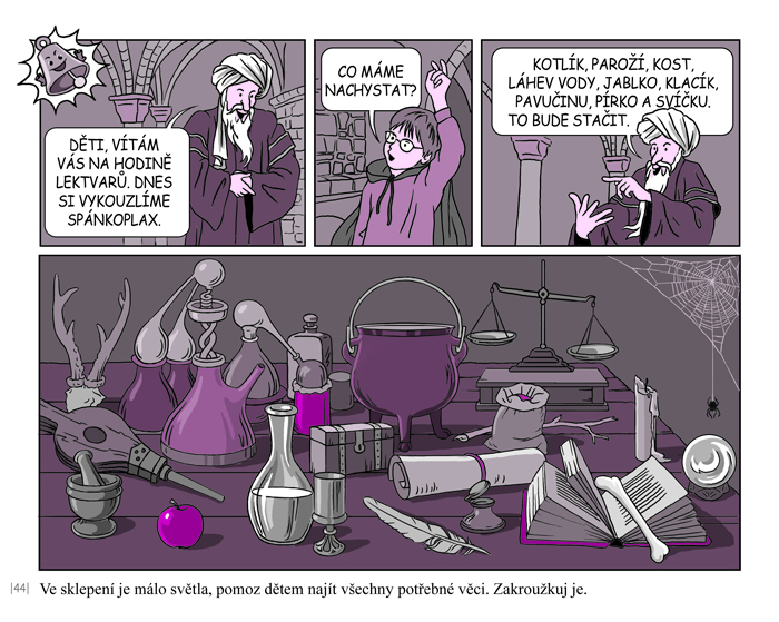 Úkoly pro školáky s kamarády strašidláky