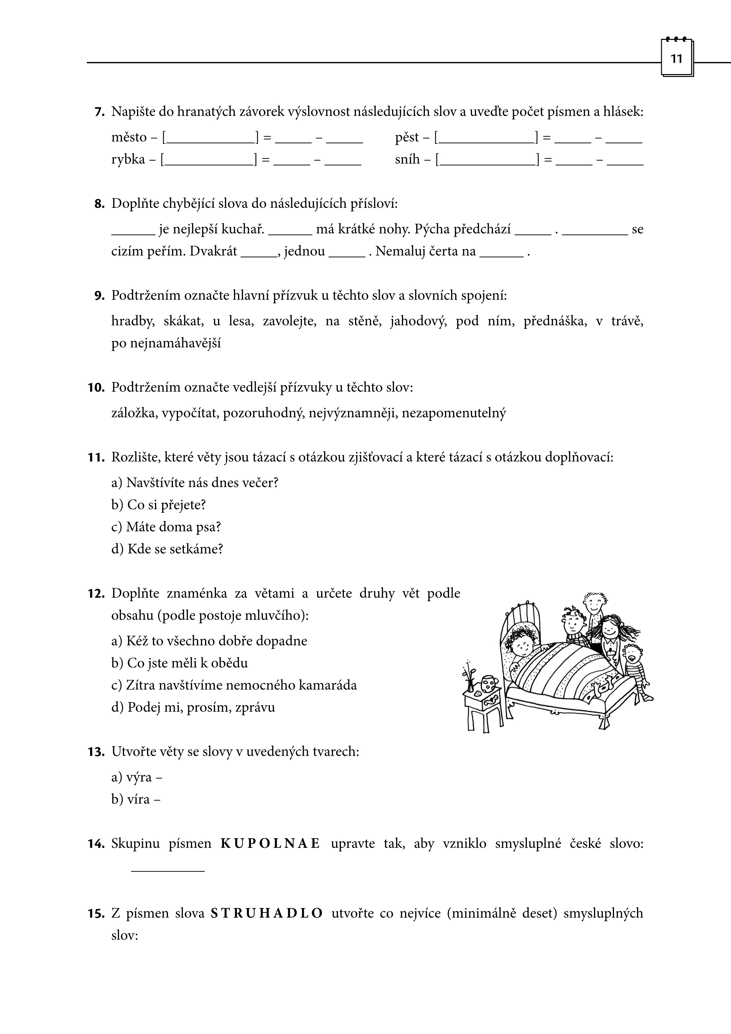 Diktáty a testy pro 6. třídu