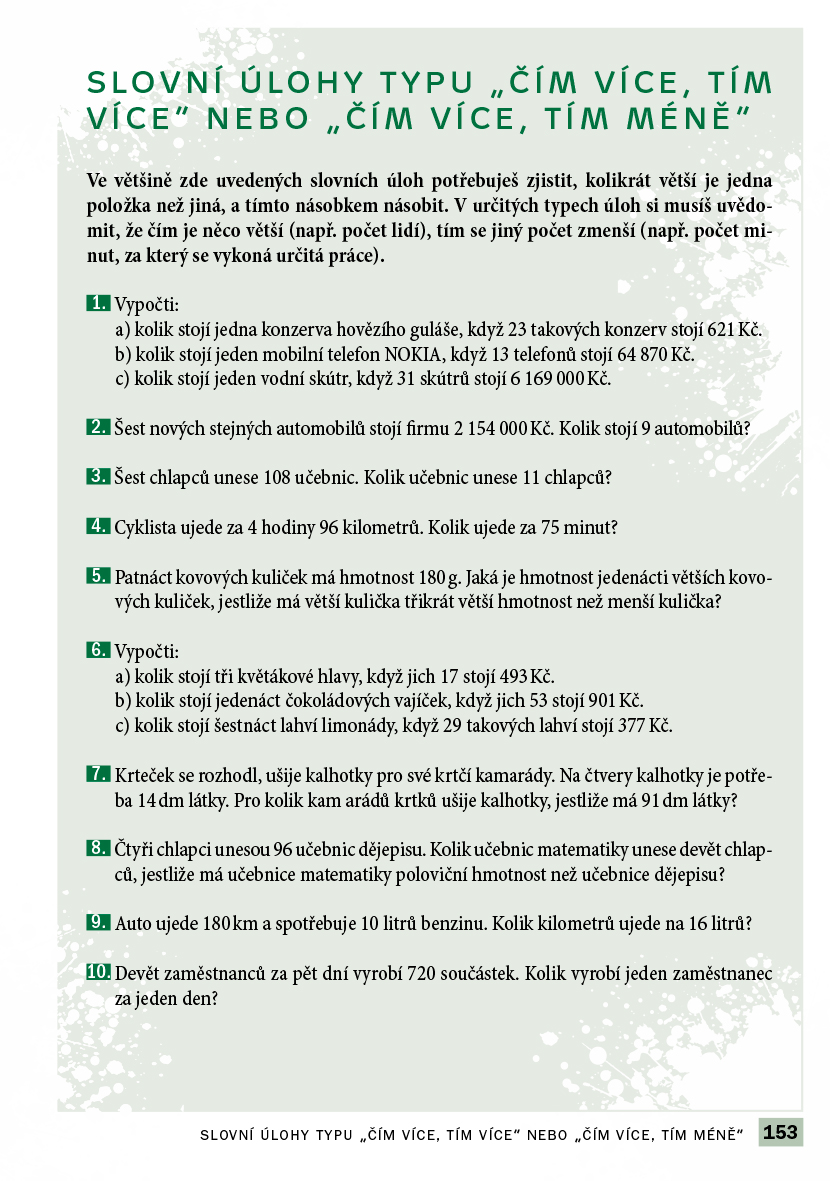 Příprava na přijímací zkoušky na SŠ-Matematika 8letá gymn.