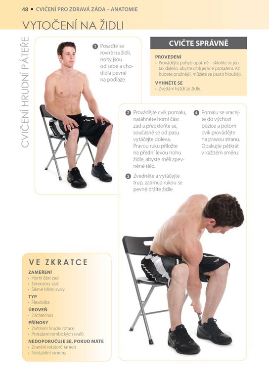 Cvičení pro zdravá záda - anatomie