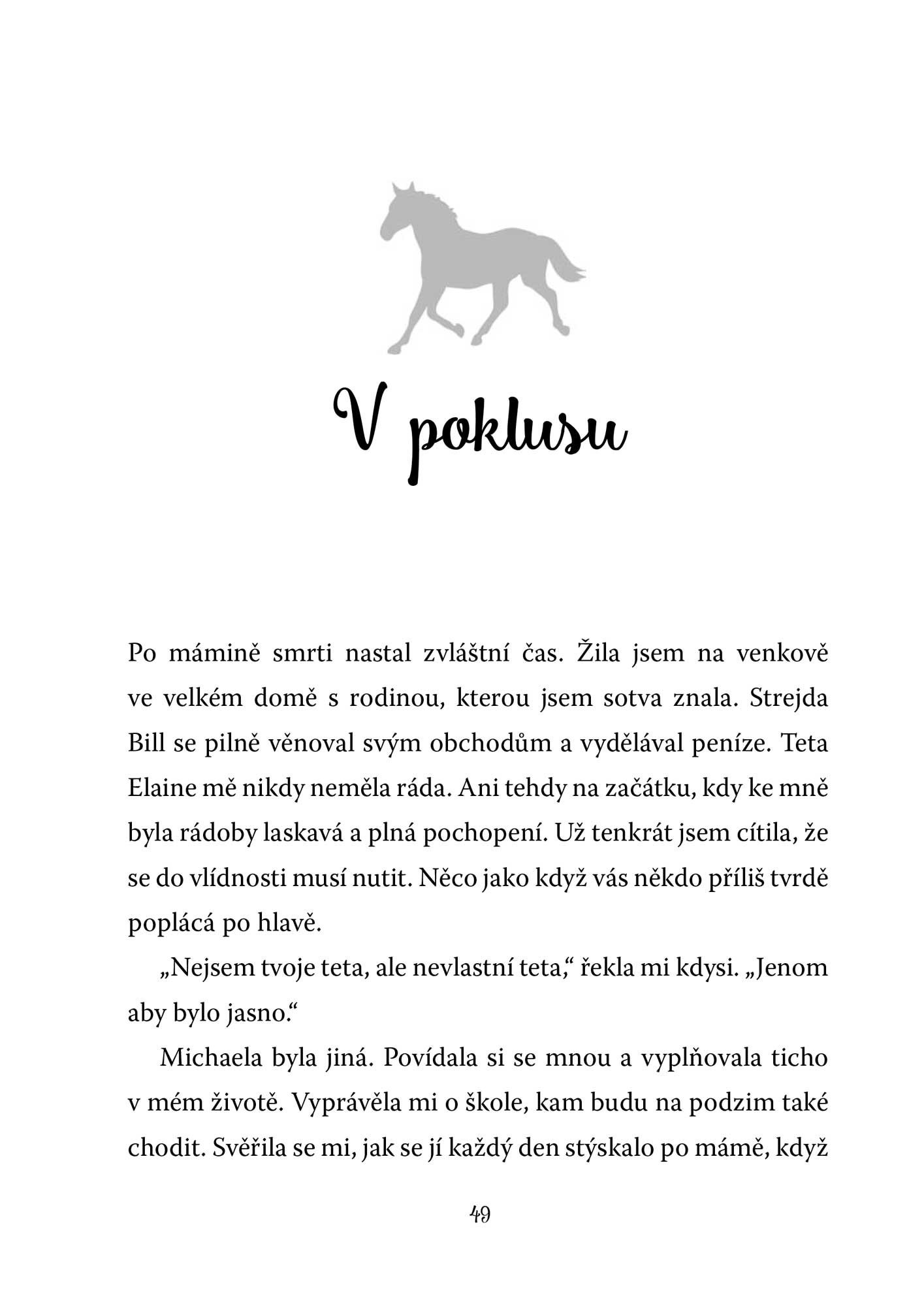 Dívka v sedle