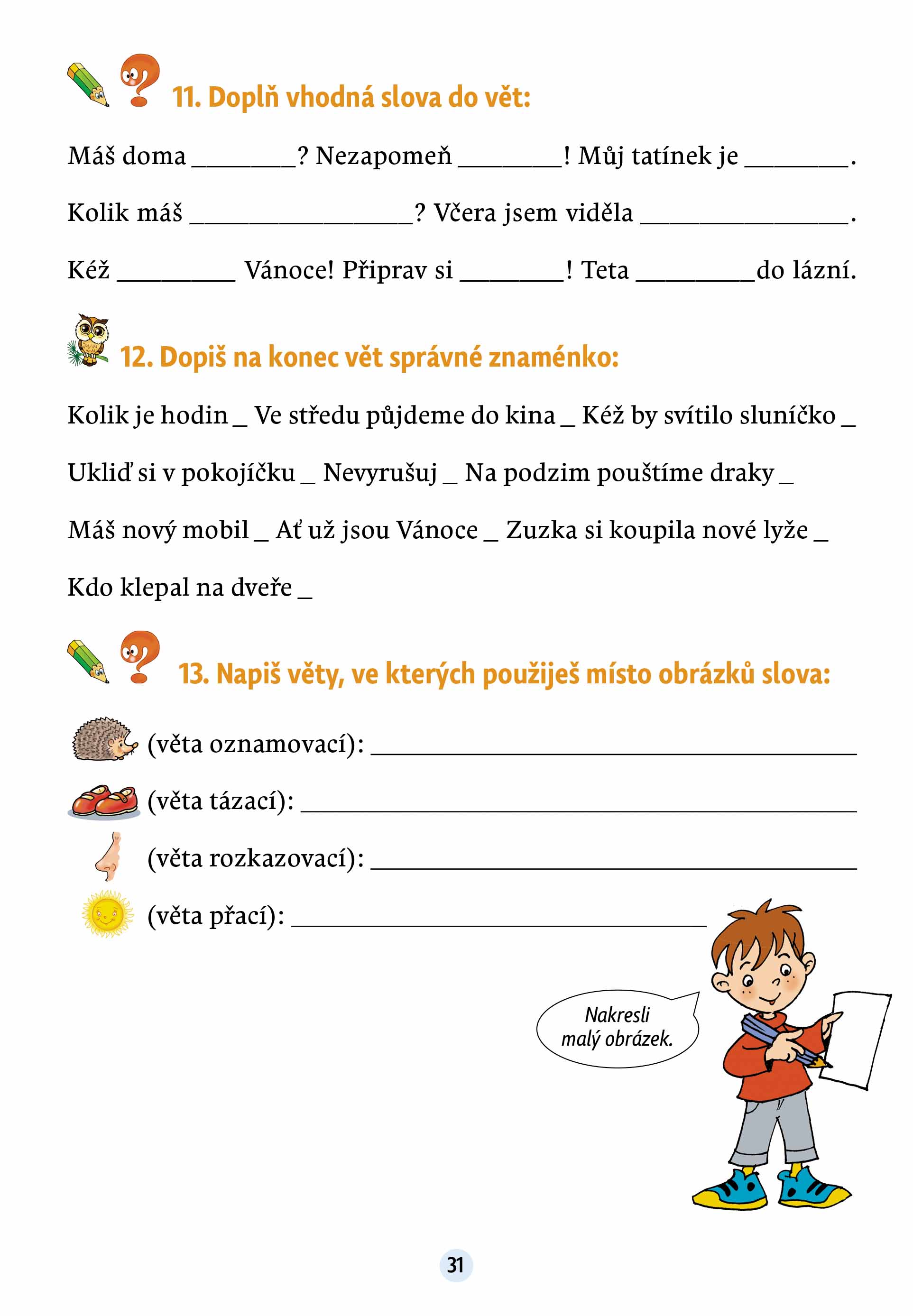 Český jazyk v malíčku pro 2. třídu