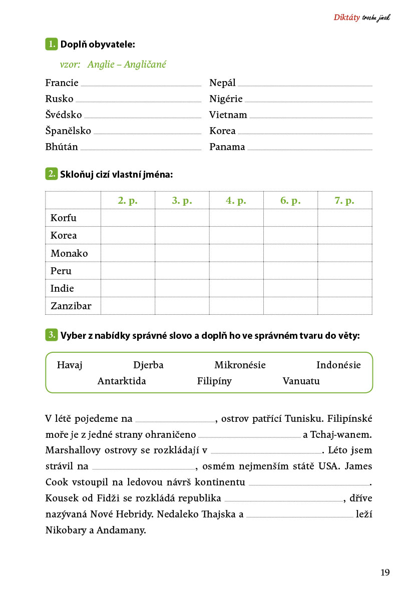 Diktáty trochu jinak pro 8. a 9. třídu ZŠ