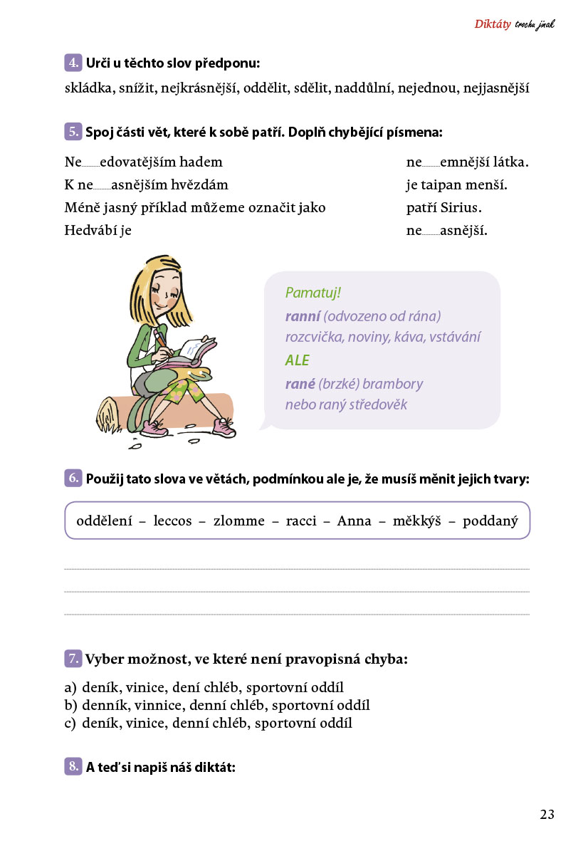 Diktáty trochu jinak pro 3. a 4. třídu ZŠ