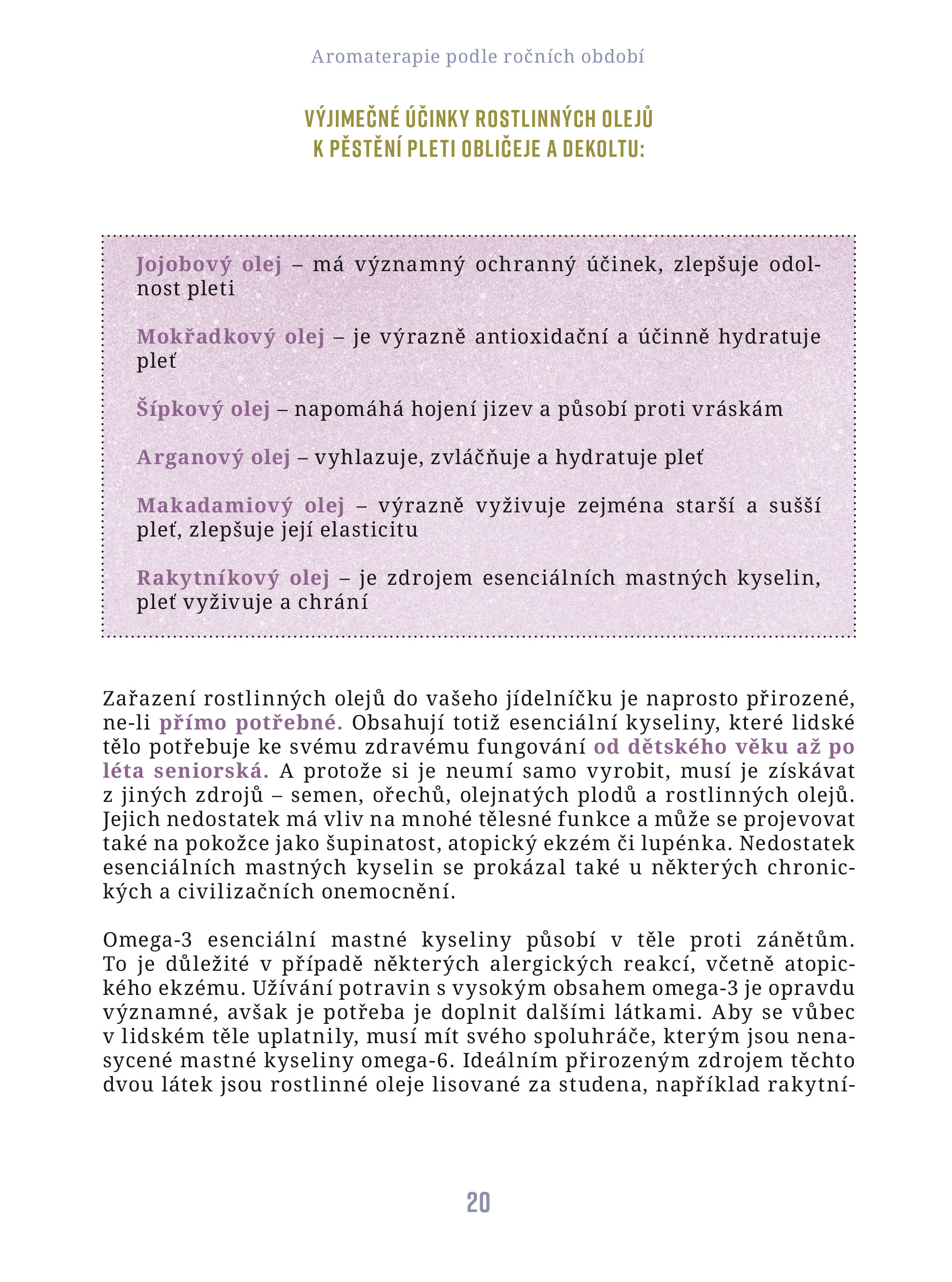 Aromaterapie podle ročních období