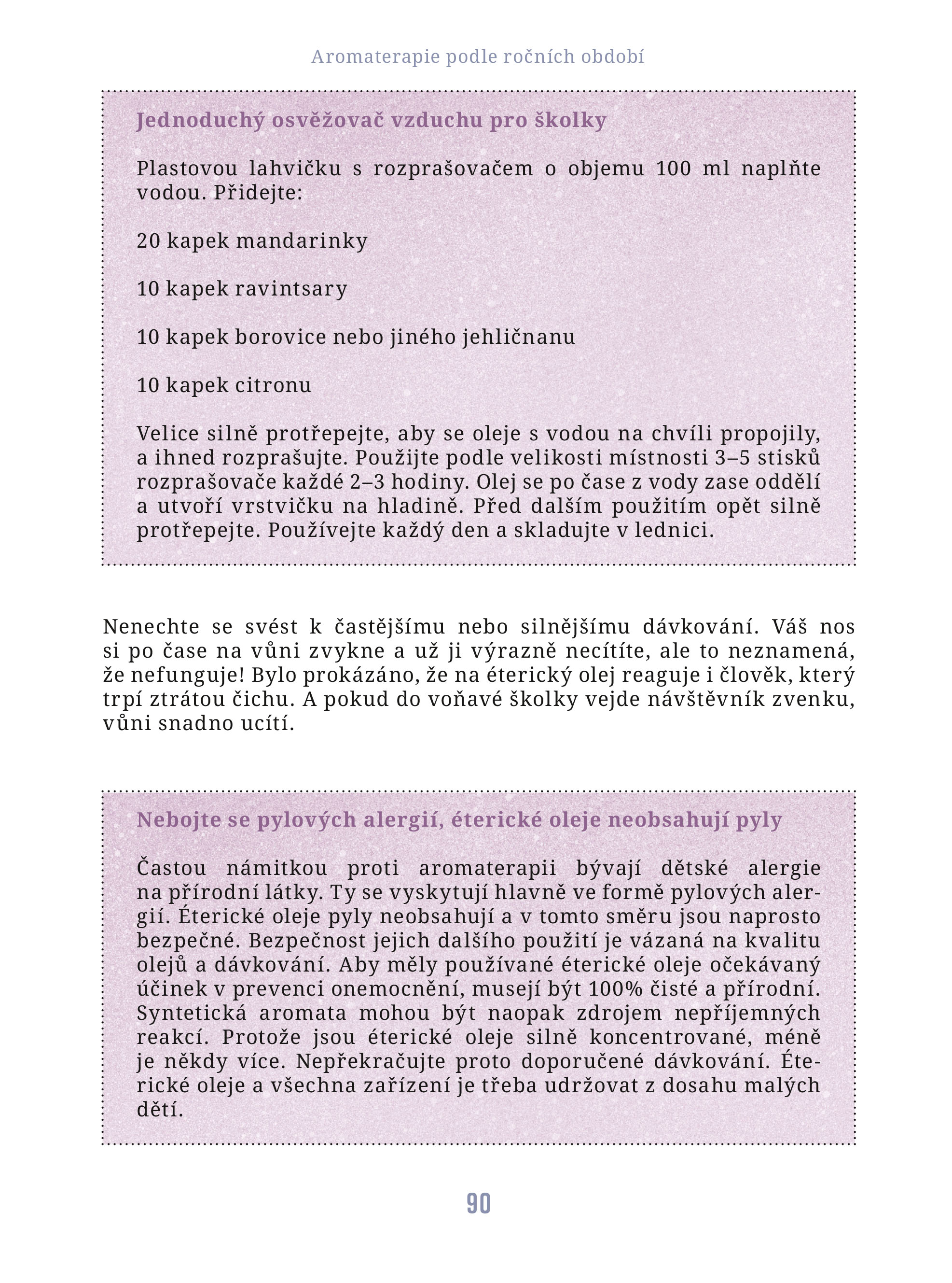 Aromaterapie podle ročních období