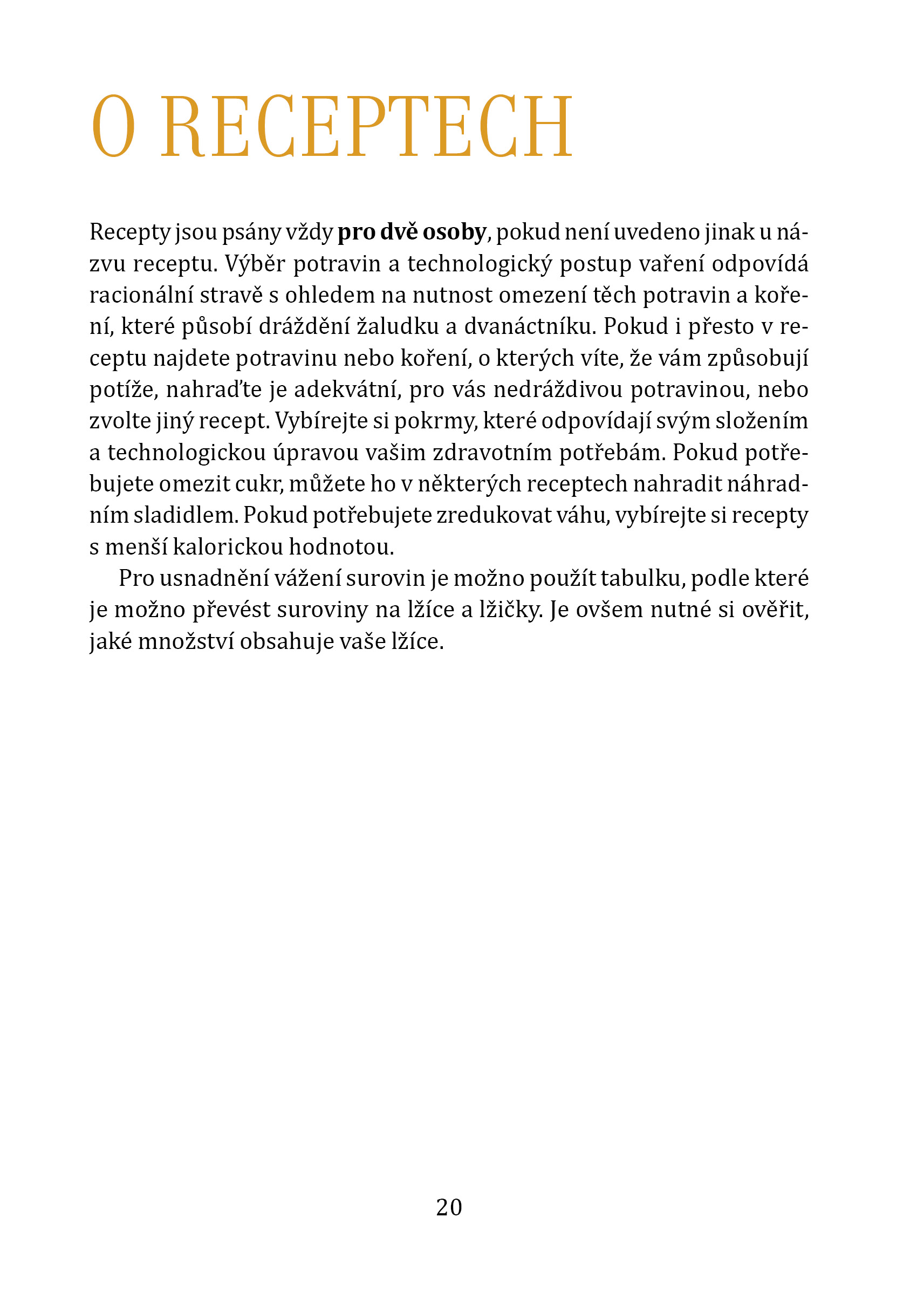 Kuchařka při onemocnění žaludku
