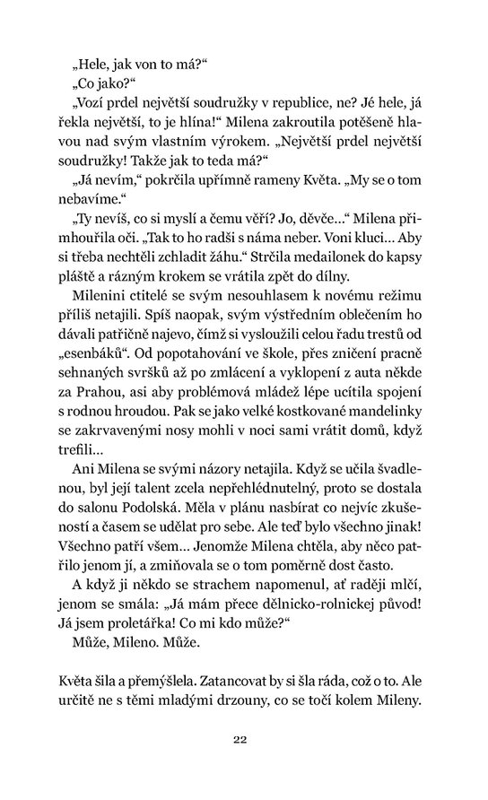 Kdo šije u Podolské?