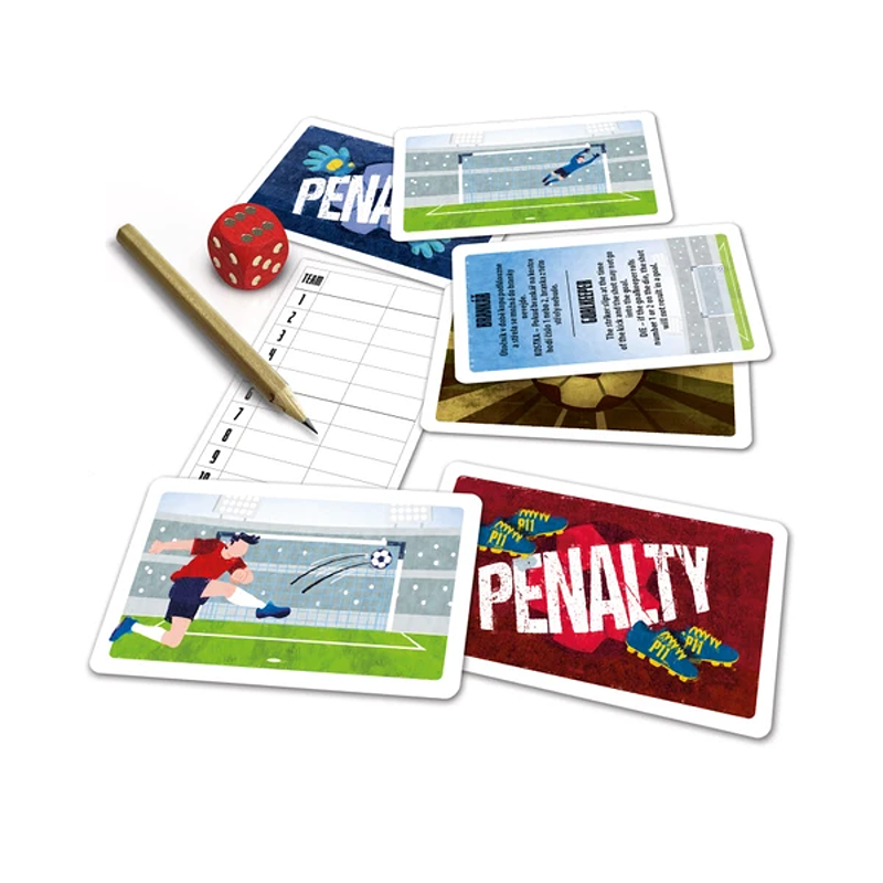 Fotbalová karetní hra Penalty