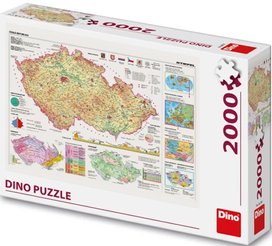 Puzzle 2000 Mapy České Republiky