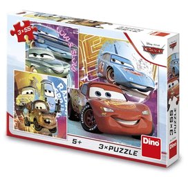 Puzzle 3x55 Cars Kamarádi