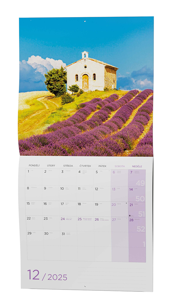 Provence 2025 - nástěnný kalendář