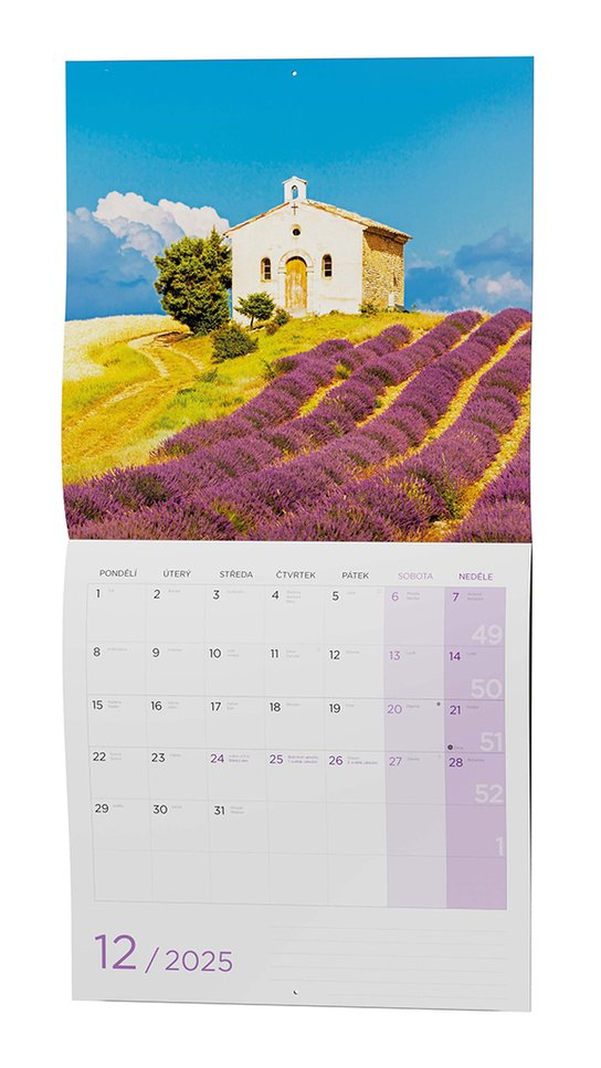 Provence 2025 - nástěnný kalendář