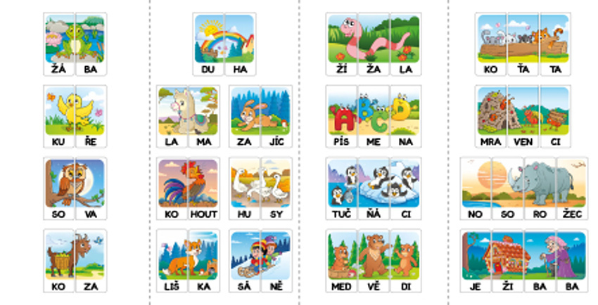 Kotě Hra se slabikami