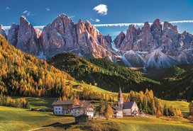 Puzzle Údolí Val di Funes, Dolomity 1500 dílků