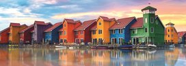 Panoramatické puzzle Groningen, Nizozemsko 1000 dílků