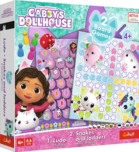 Hry Gábinin kouzelný domek, 2v1 Člověče, nezlob se a Hadi a žebříky