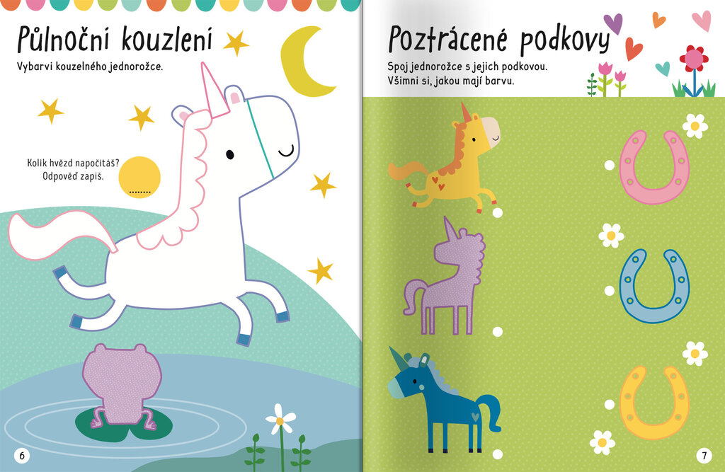 Velké samolepky pro malé ruce Jednorožci