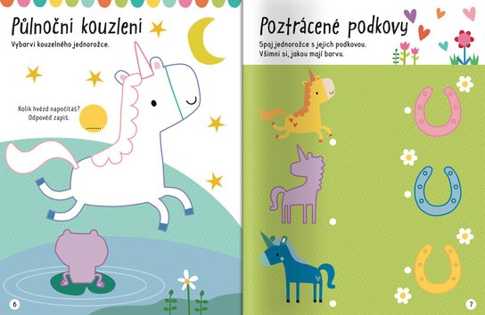 Velké samolepky pro malé ruce Jednorožci