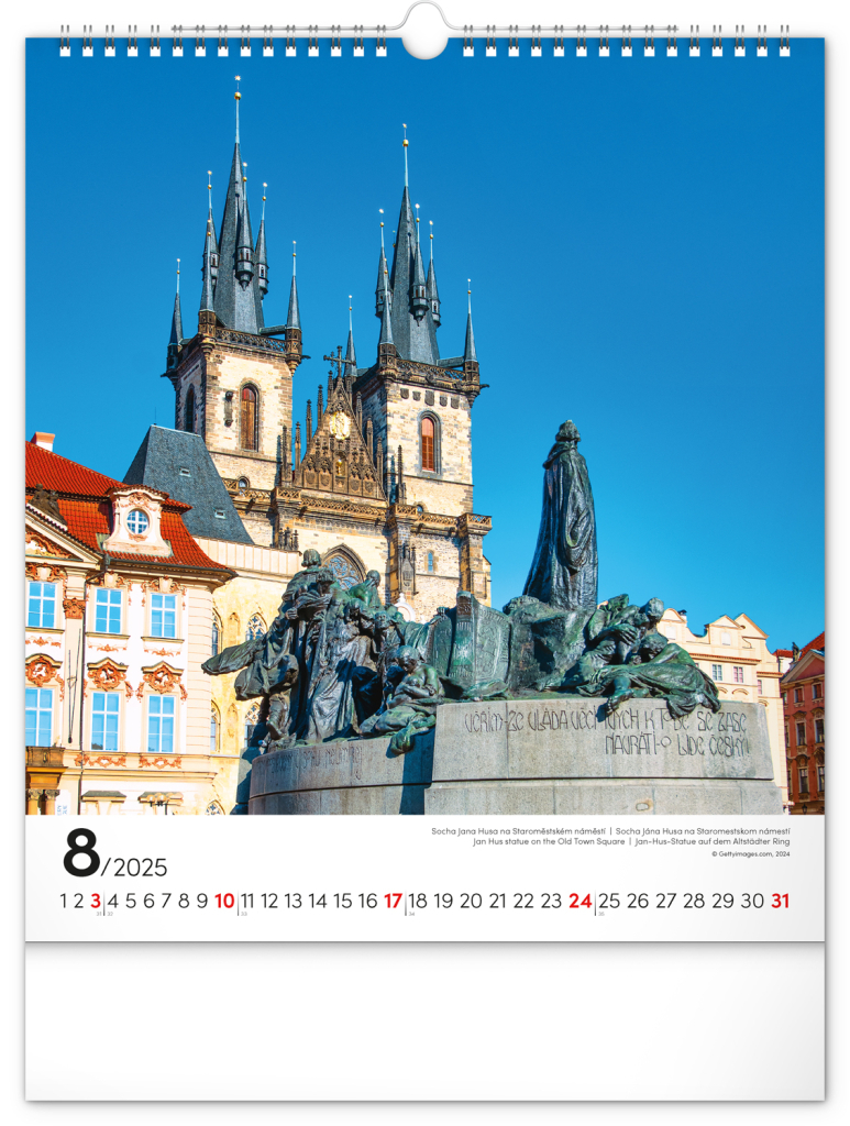 Praha 2025 - nástěnný kalendář