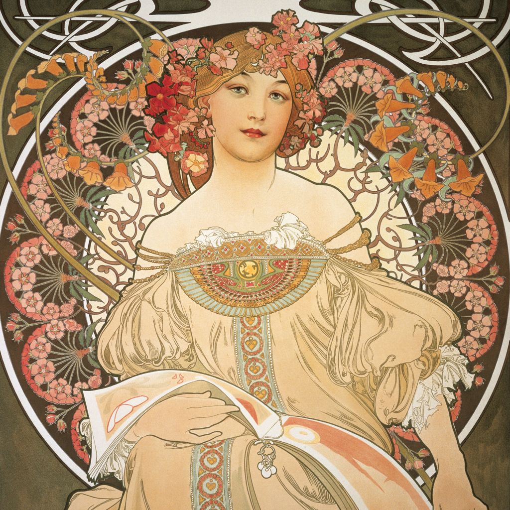 Alfons Mucha 2025 - nástěnný kalendář