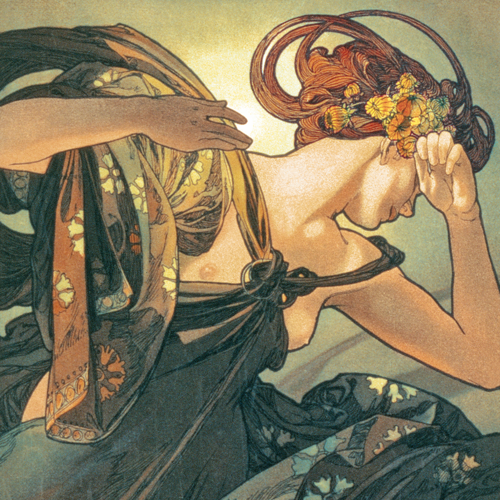 Alfons Mucha 2025 - nástěnný kalendář