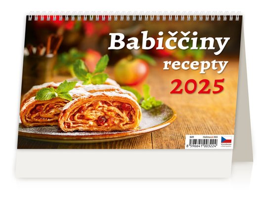 Babiččiny recepty 2025 - stolní kalendář