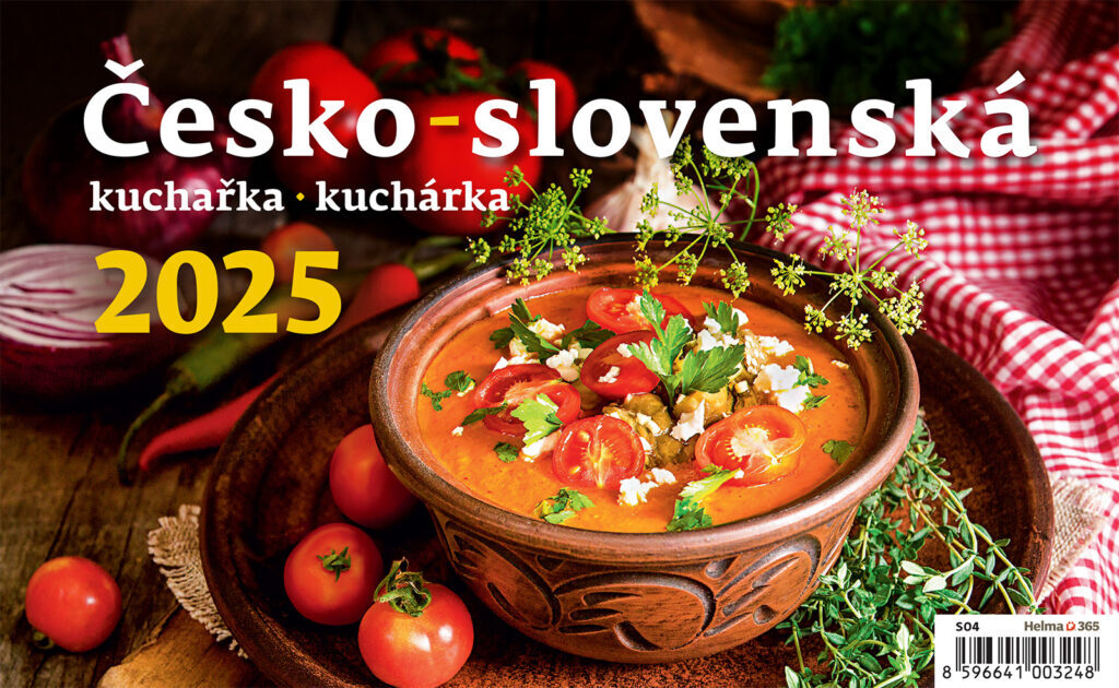 Česko-slovenská kuchařka 2025 - stolní kalendář