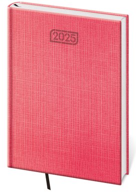 Denní diář 2025 A5 Zephir červený