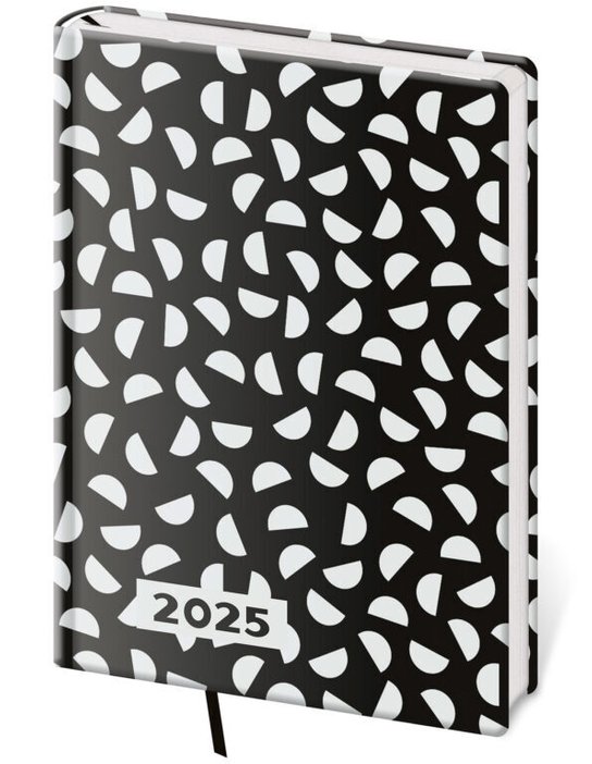 Týdenní diář 2025 A5 Vario Lyra B&W