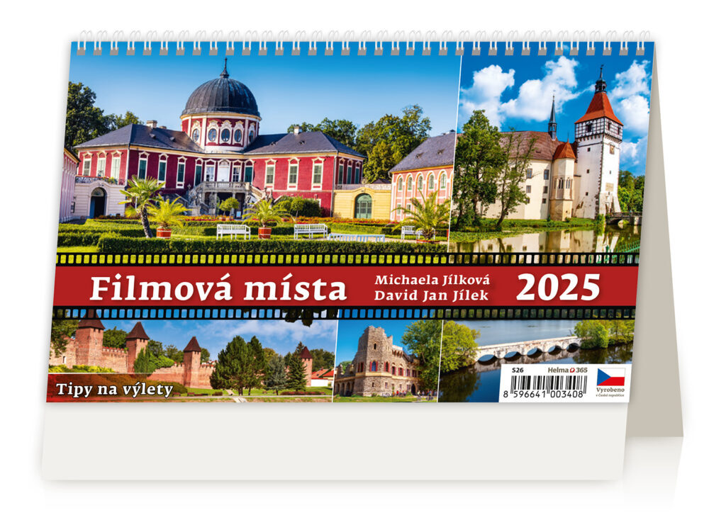 Filmová místa 2025 - stolní kalendář