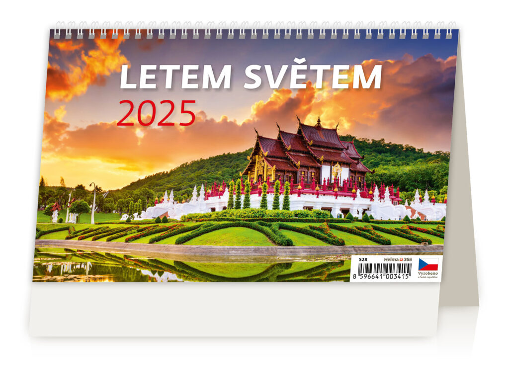 Letem světem 2025 - stolní kalendář