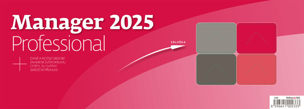Manager Professional 2025 - stolní kalendář