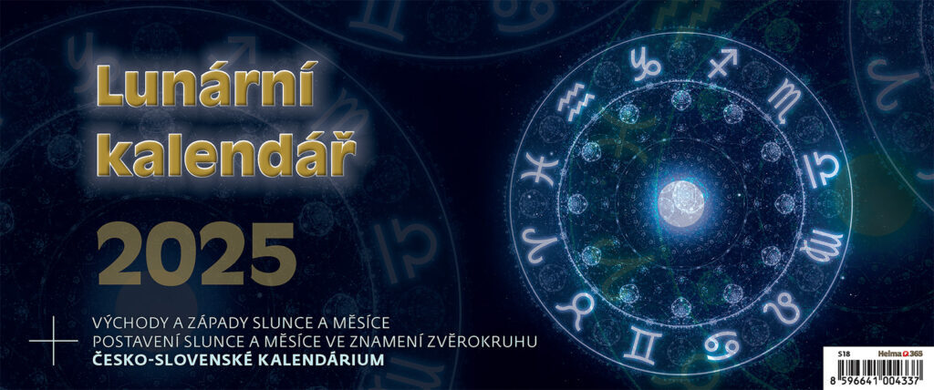 Lunární kalendář 2025 - stolní kalendář