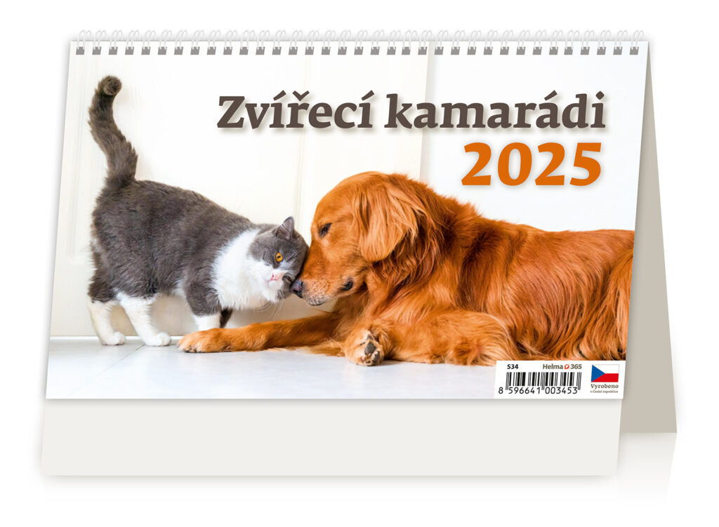 Zvířecí kamarádi 2025 - stolní kalendář