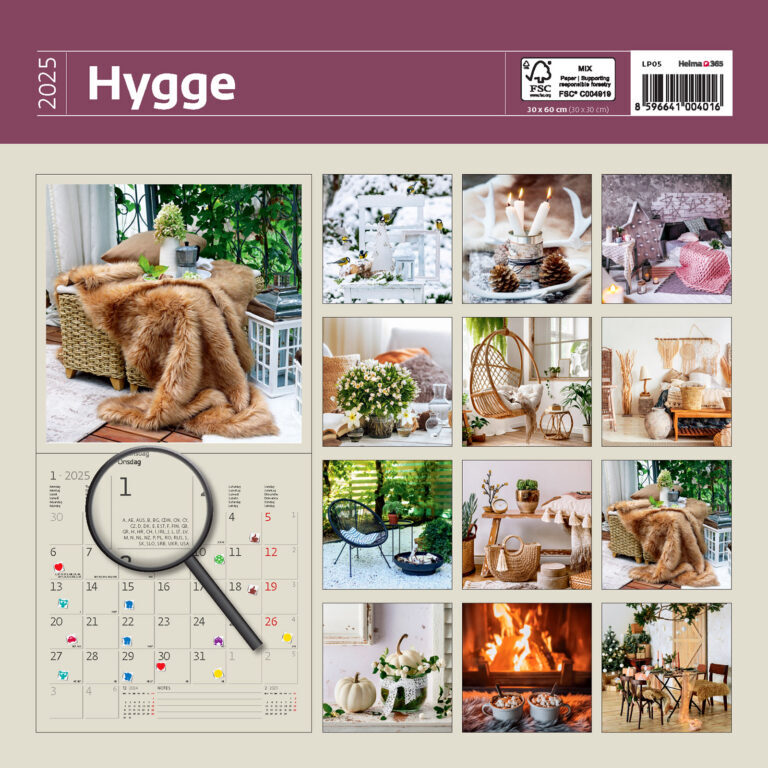 Hygge 2025 - nástěnný kalendář