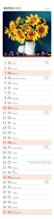 Kytice 2025 - nástěnný kalendář