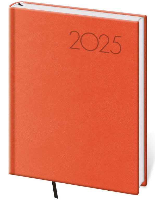 Denní diář 2025 B6 Print Pop oranžový
