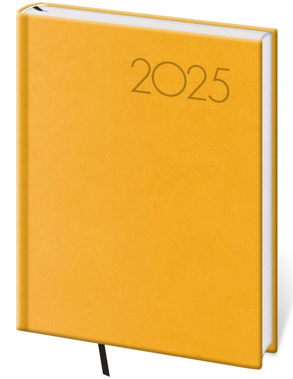 Denní diář 2025 B6 Print Pop žlutý