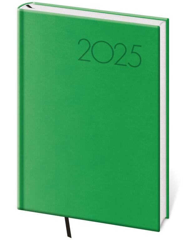 Týdenní diář 2025 A5 Print Pop světle zelený